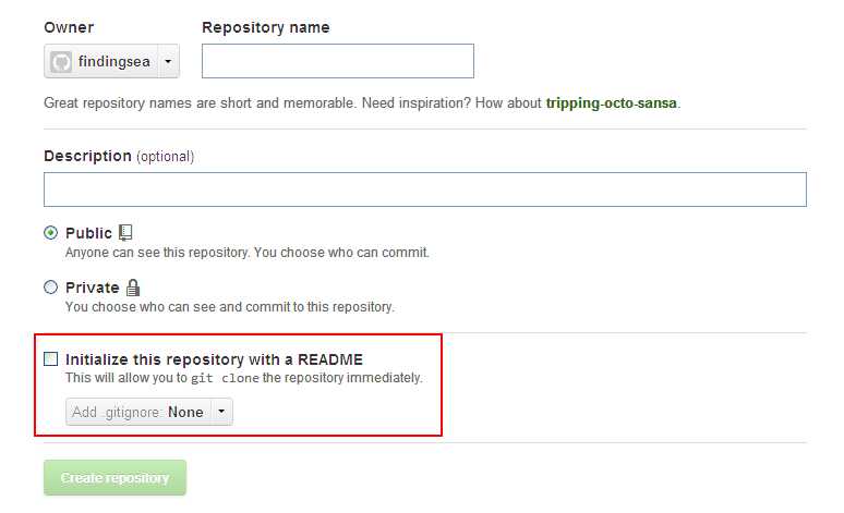 Create repository